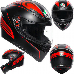 Шлем AGV K-1 Warmup Black-Red интеграл Шлем AGV K-1 Warmup Black-Red интеграл