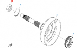 Гайка ведущего вала 0180-060003-0010 Гайка ведущего вала 0180-060003-0010