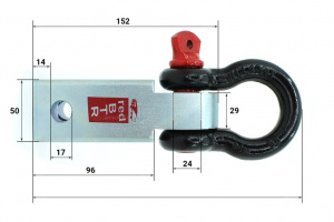 Переходник буксирный (квадрат 50 мм) с шаклом ? фото 2 Переходник буксирный (квадрат 50 мм) с шаклом ? фото 2