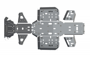 Защита днища (алюминий) Х8 40.2224V1 до 2018г. Защита днища (алюминий) Х8 40.2224V1 до 2018г.
