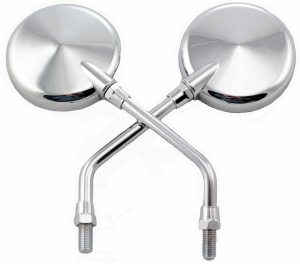 Зеркала мото круглые хром, пара (PW, 301-195) Зеркала мото круглые хром, пара (PW, 301-195)