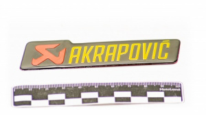 Наклейка 3d AKRAPOVIC (10x2,6) JH102 Наклейка 3d AKRAPOVIC (10x2,6) JH102
