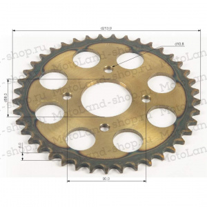 Звезда ведомая (520-41) сталь, закаленные зубья CG/CB 4х90х58 Звезда ведомая (520-41) сталь, закаленные зубья CG/CB 4х90х58