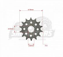    SMP-F0432 14T SM-PARTS (JTF 432 14)