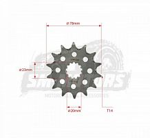 ������ ������� ��������������� SMP-F0432 14T SM-PARTS (JTF 432 14)