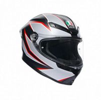  AGV K6 S AGV E2206 MPLK Flash Matt Black/Grey/Red 