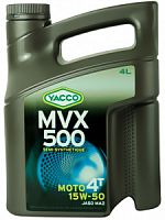   YACCO MVX 500 4T 15W50, 4 .