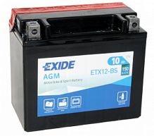  EXIDE YT12-BS ETX12-BS AGM 15070130