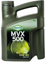 �������� ����� YACCO MVX 500 4T 10W40, 4 �.