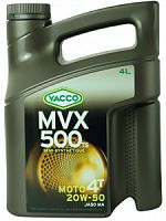   YACCO MVX 500 TS 4T 20W50, 4 .